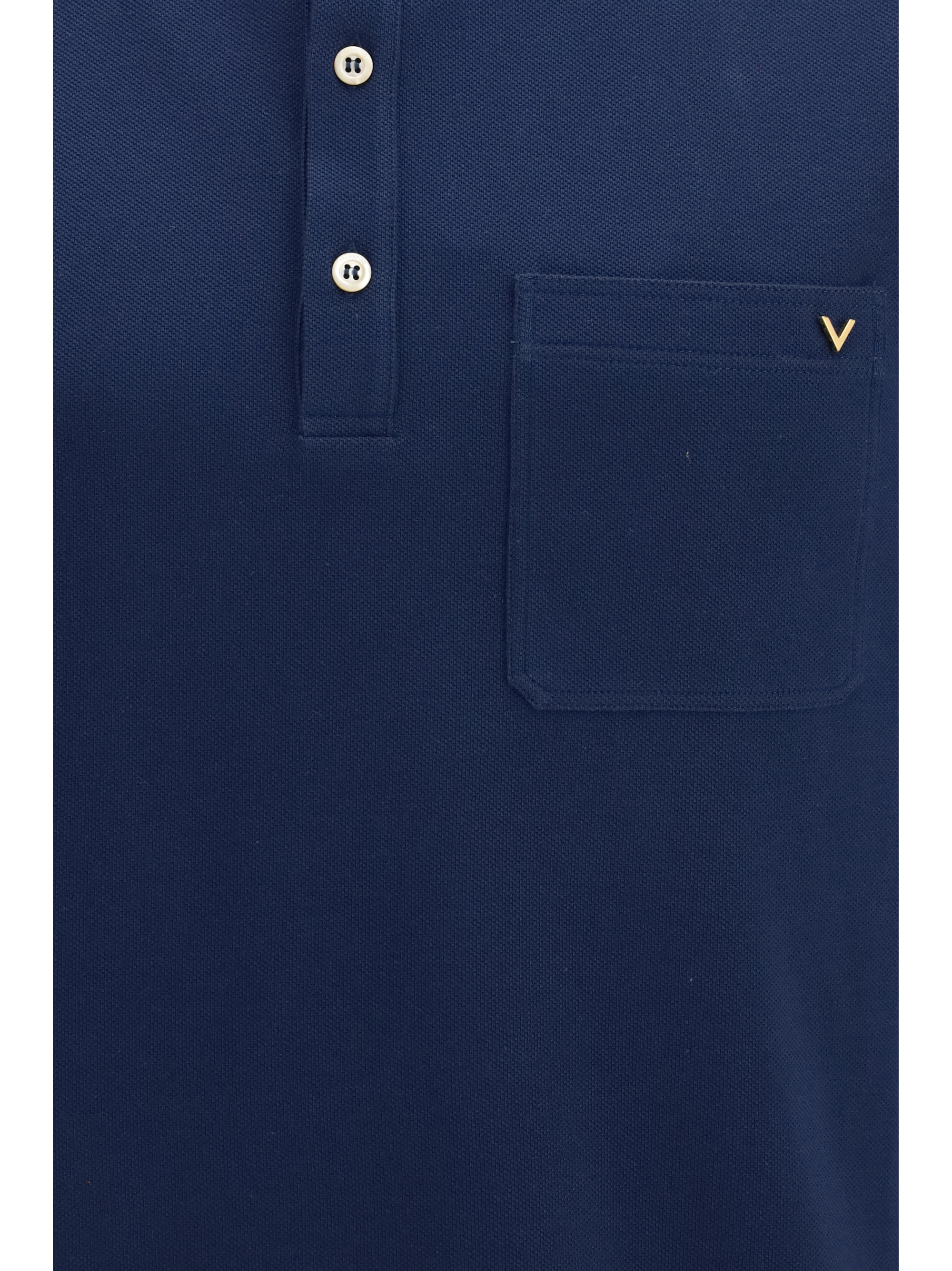 Cotton piqué Polo with VLogo