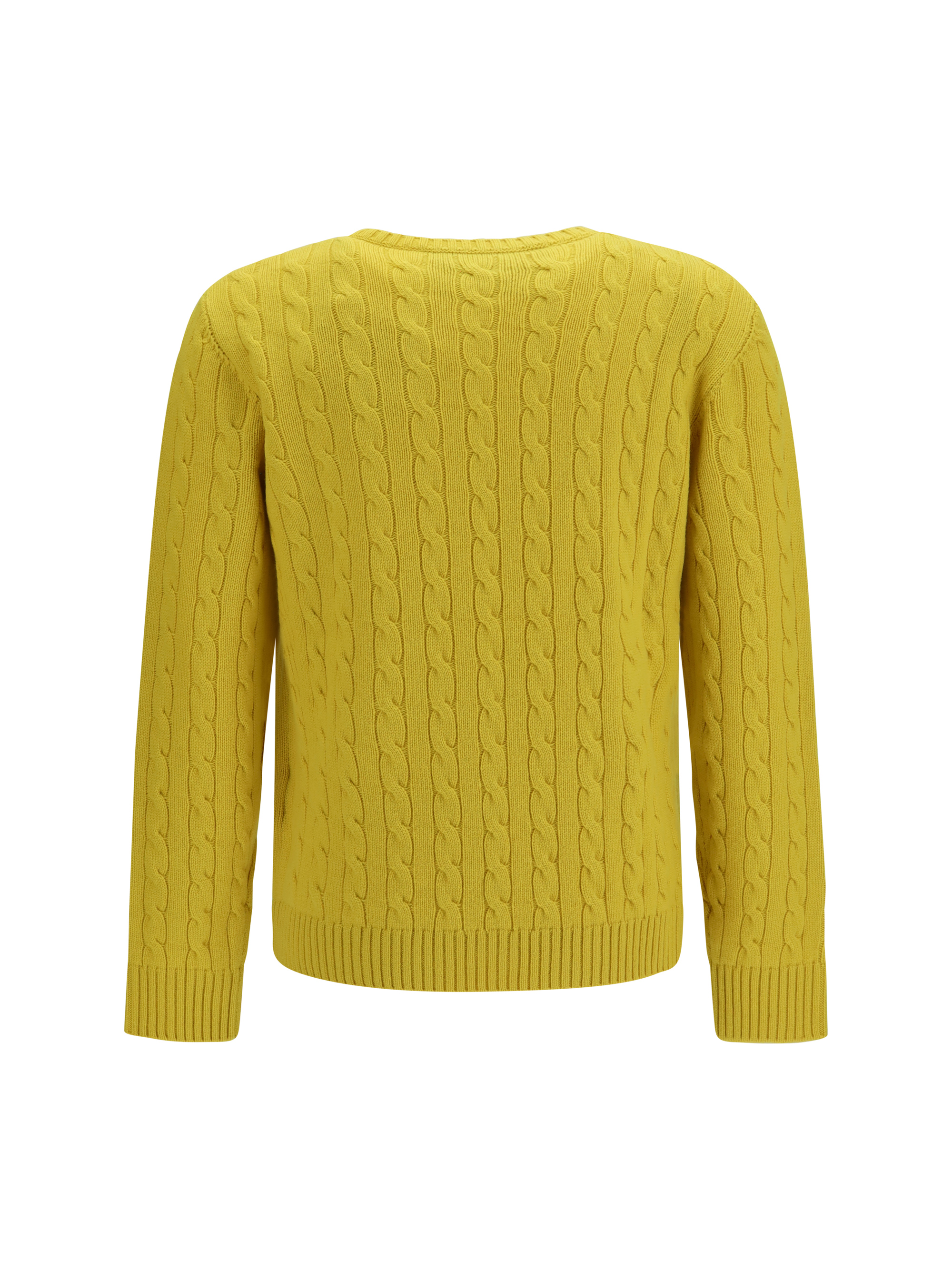 VLogo cable-knit cashmere Sweater