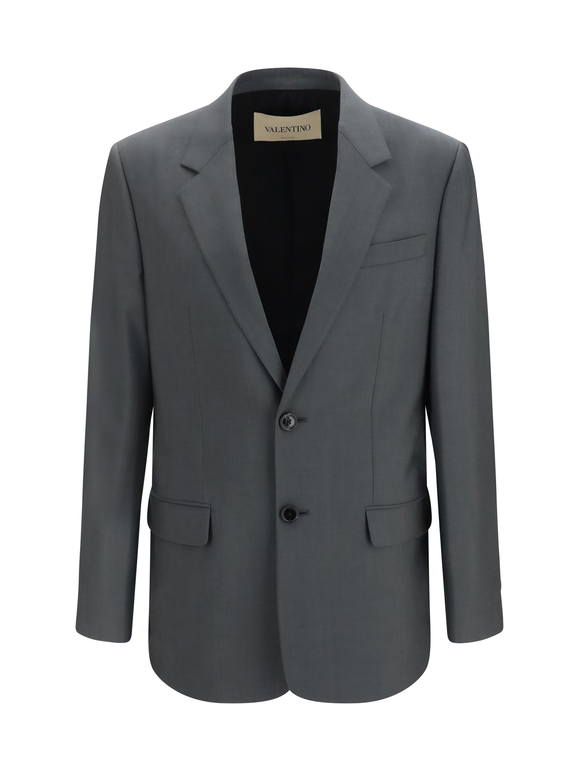 Single-breasted wool and mohair Jacket