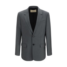 Single-breasted wool and mohair Jacket