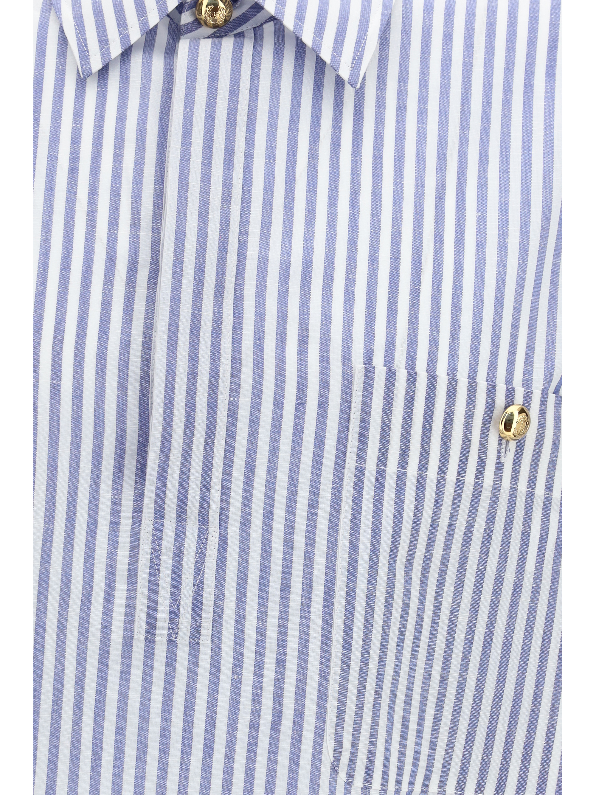 Short-sleeve Shirt with logo buttons