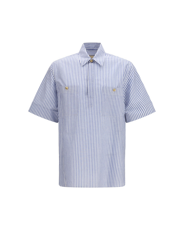 Short-sleeve Shirt with logo buttons