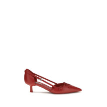 Side-cut leather Pumps