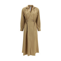 Pedaggi midi Dress in cotton poplin