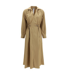 Pedaggi midi Dress in cotton poplin