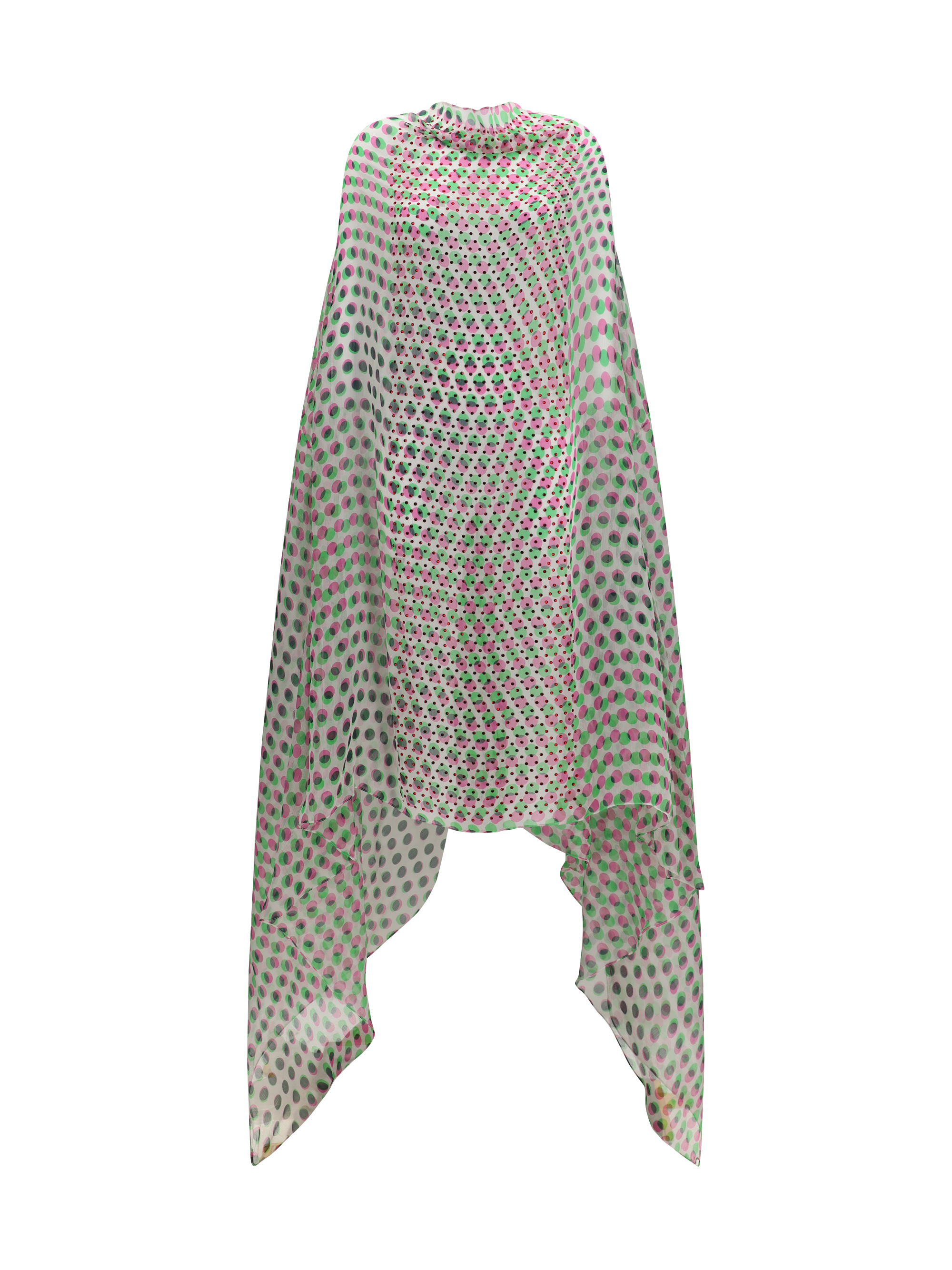 Polka-dot cape Dress