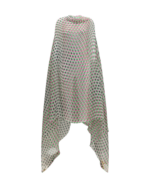 Polka-dot cape Dress