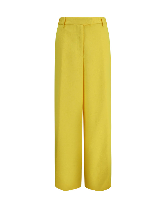 Wide-leg Pants with all-over jacquard pattern