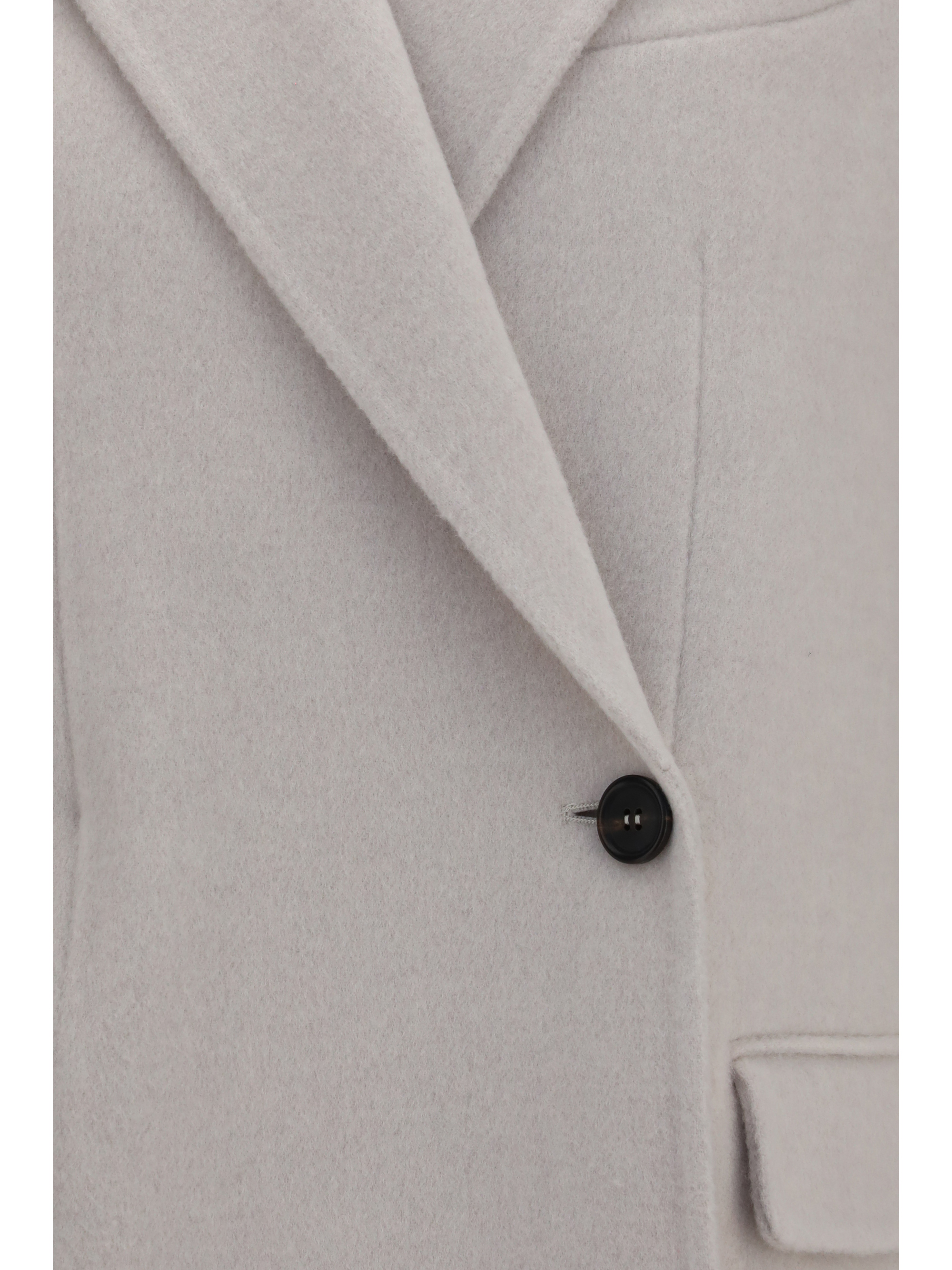 Single-breasted wool and cashmere Jacket