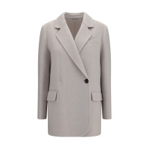 Single-breasted wool and cashmere Jacket