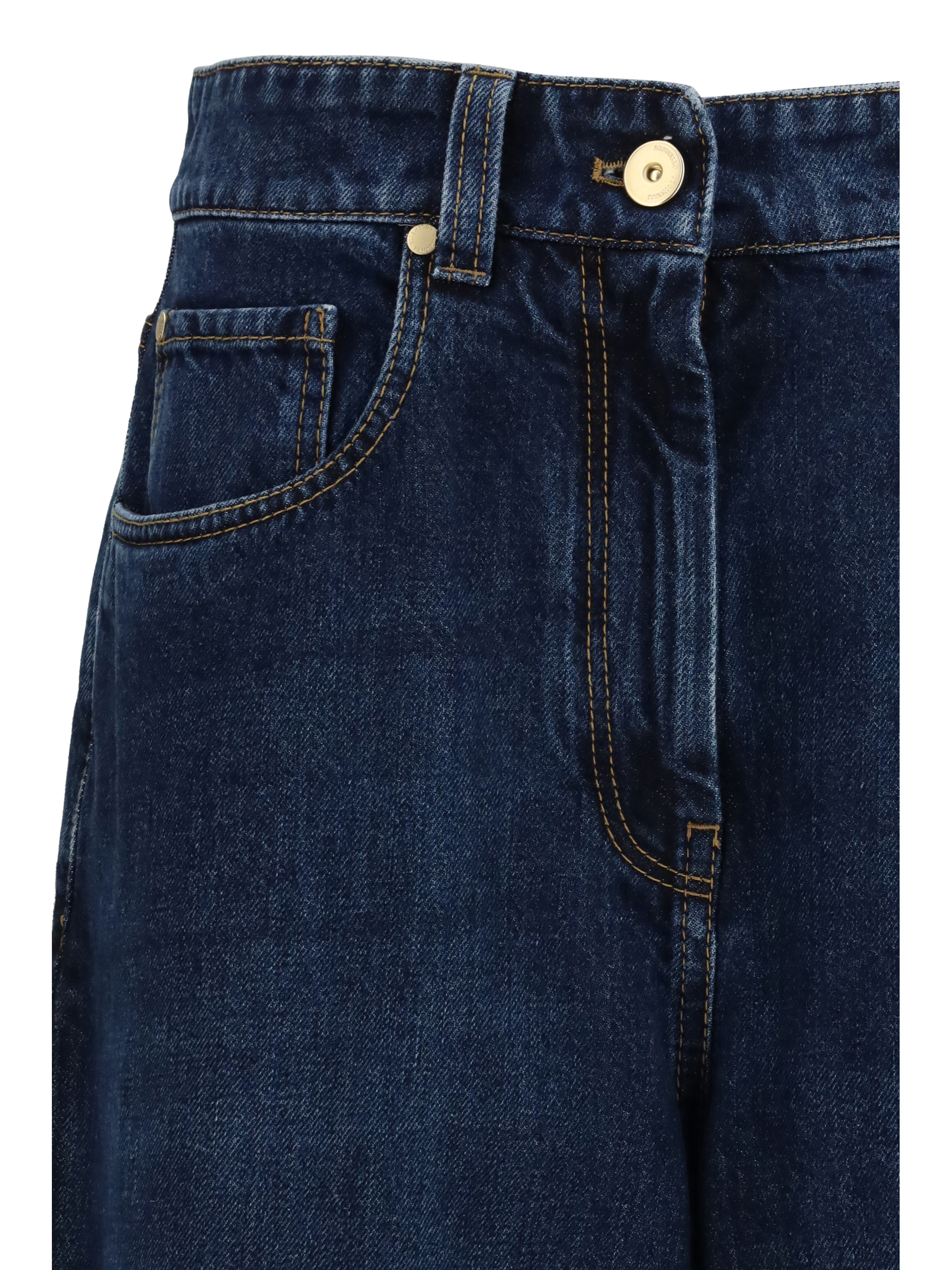 Barrel-leg Jeans