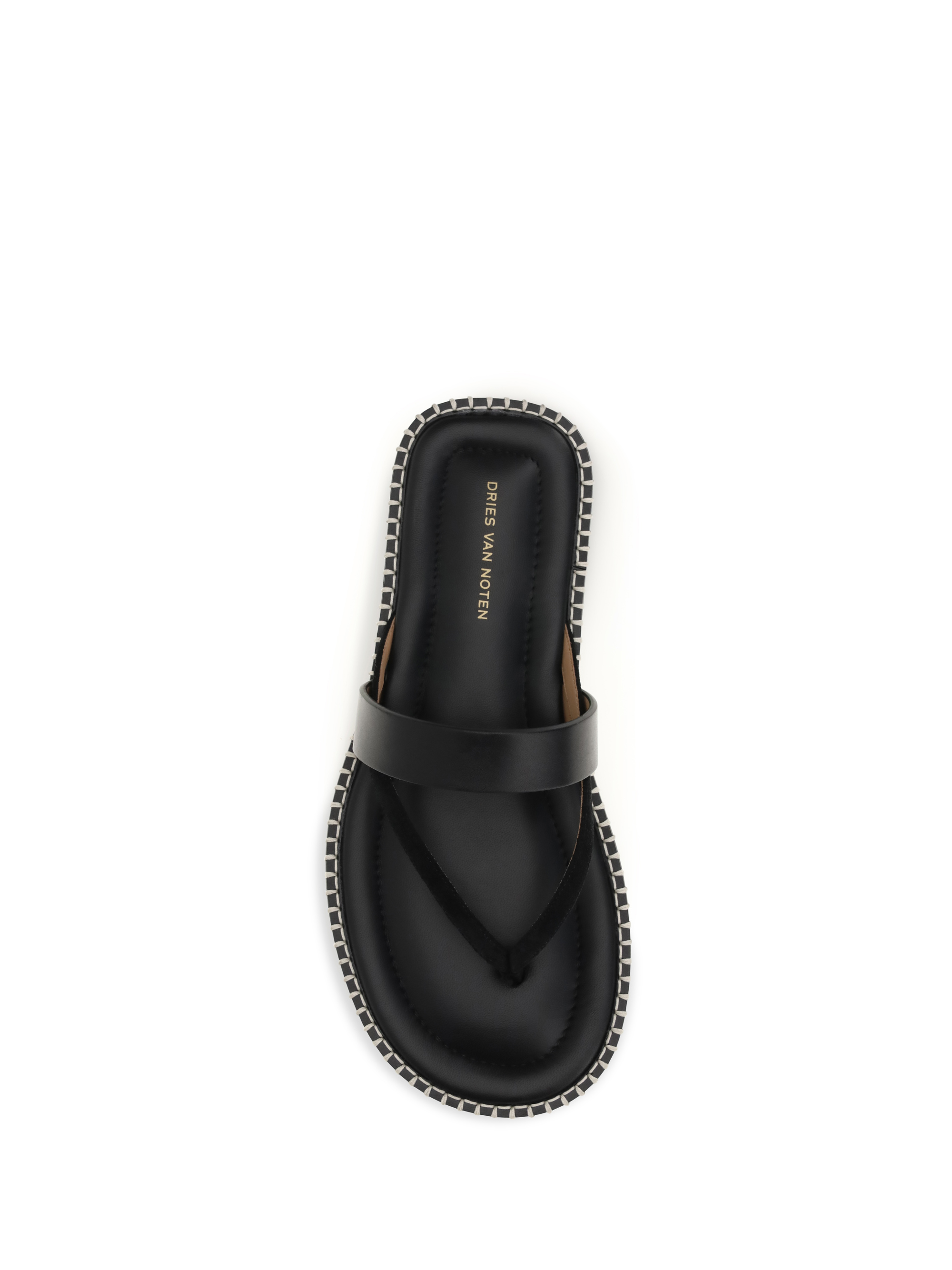 Slip-on leather Sandals with sequins