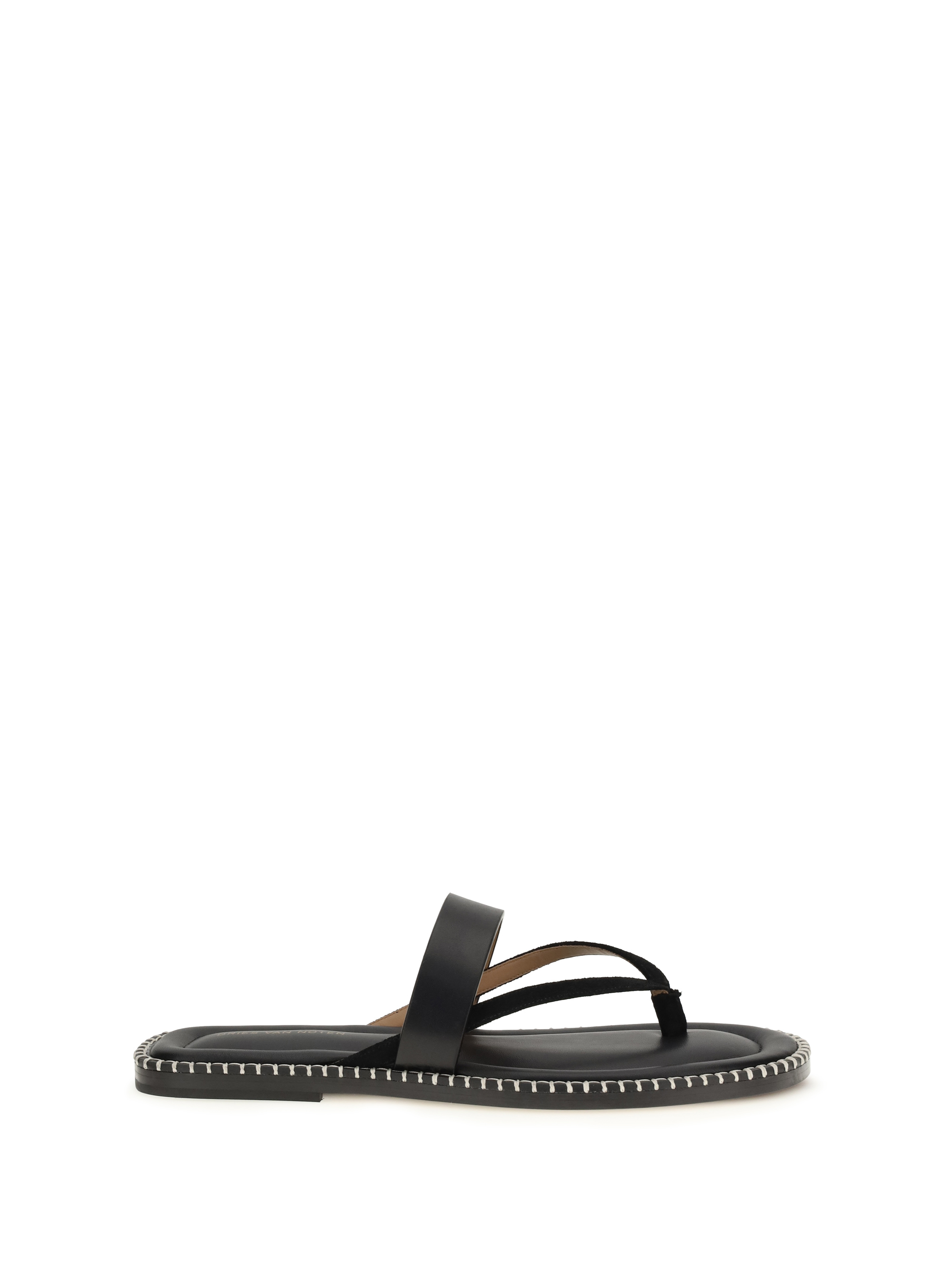 Slip-on leather Sandals with sequins