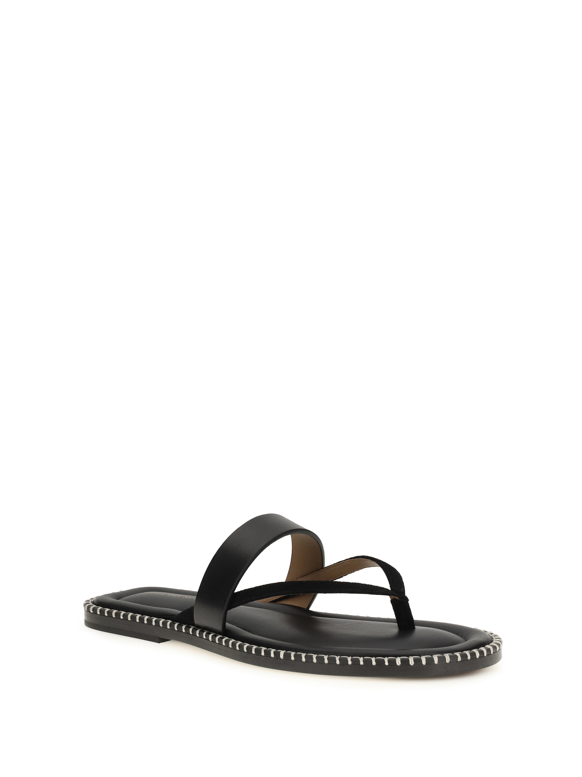 Slip-on leather Sandals with sequins