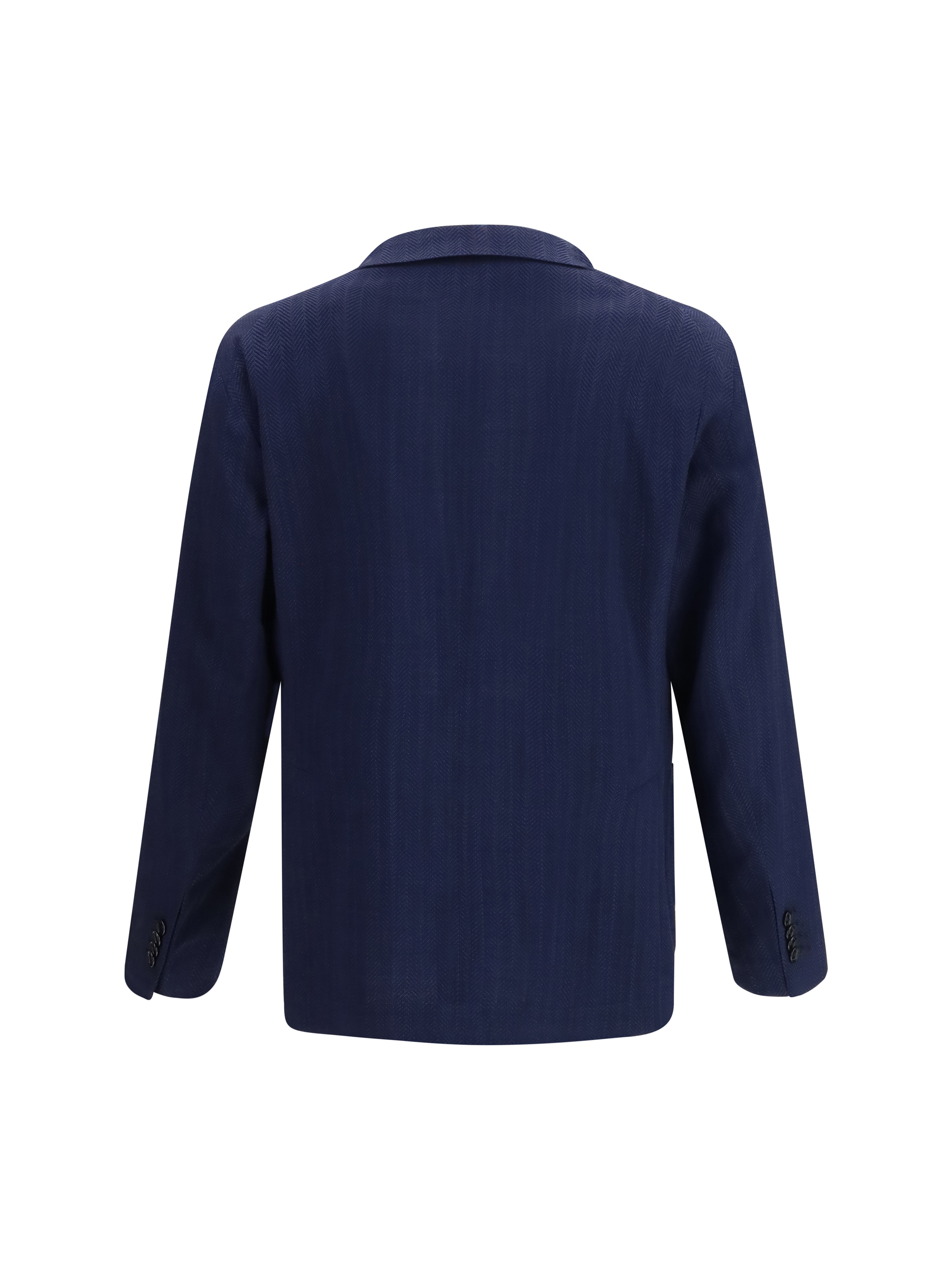 Single-breasted Jacket in herringbone fabric