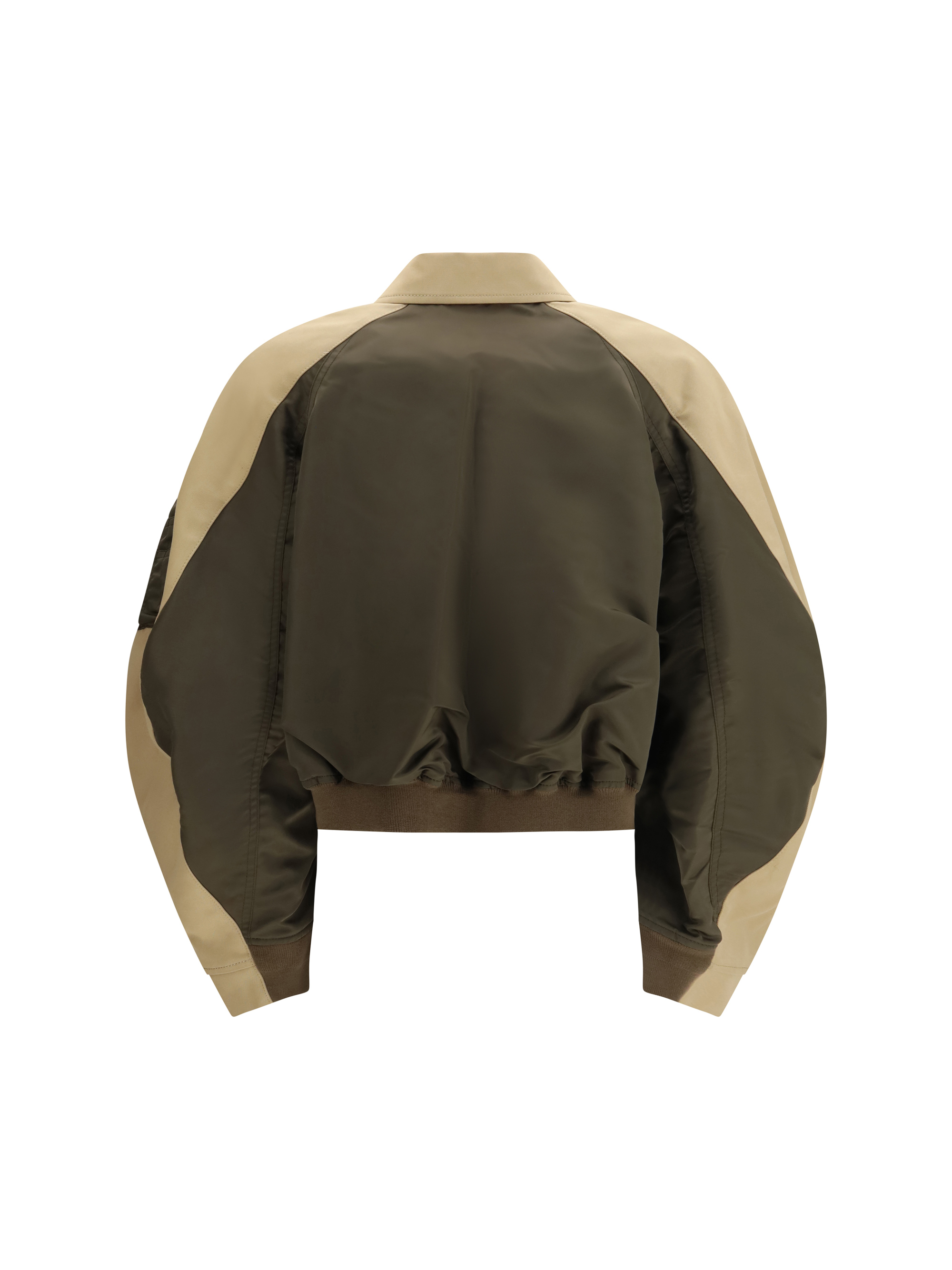 Cotton and nylon Bomber Jacke
