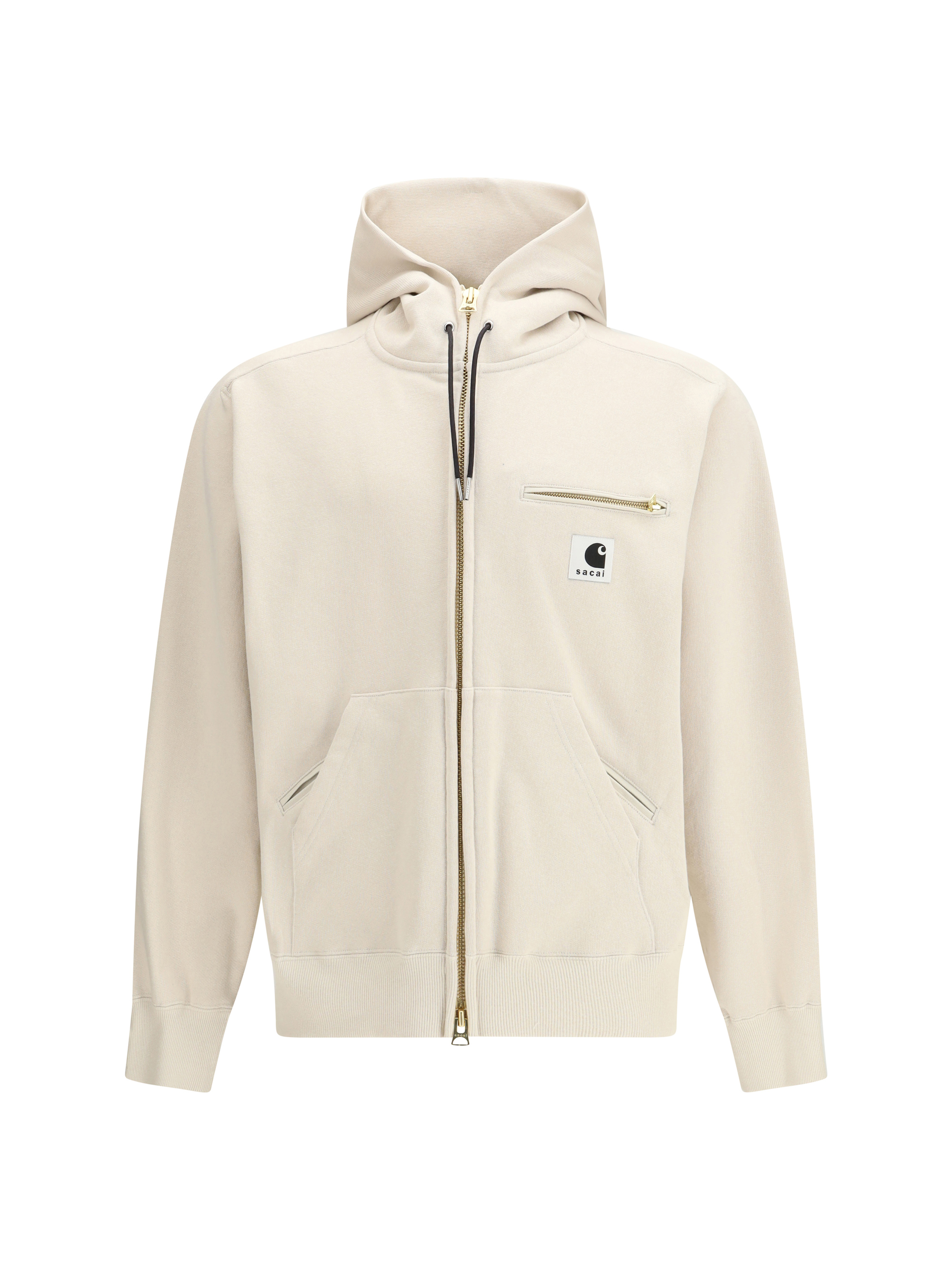Cotton jersey Hoodie by Sacai + Carhartt WIP