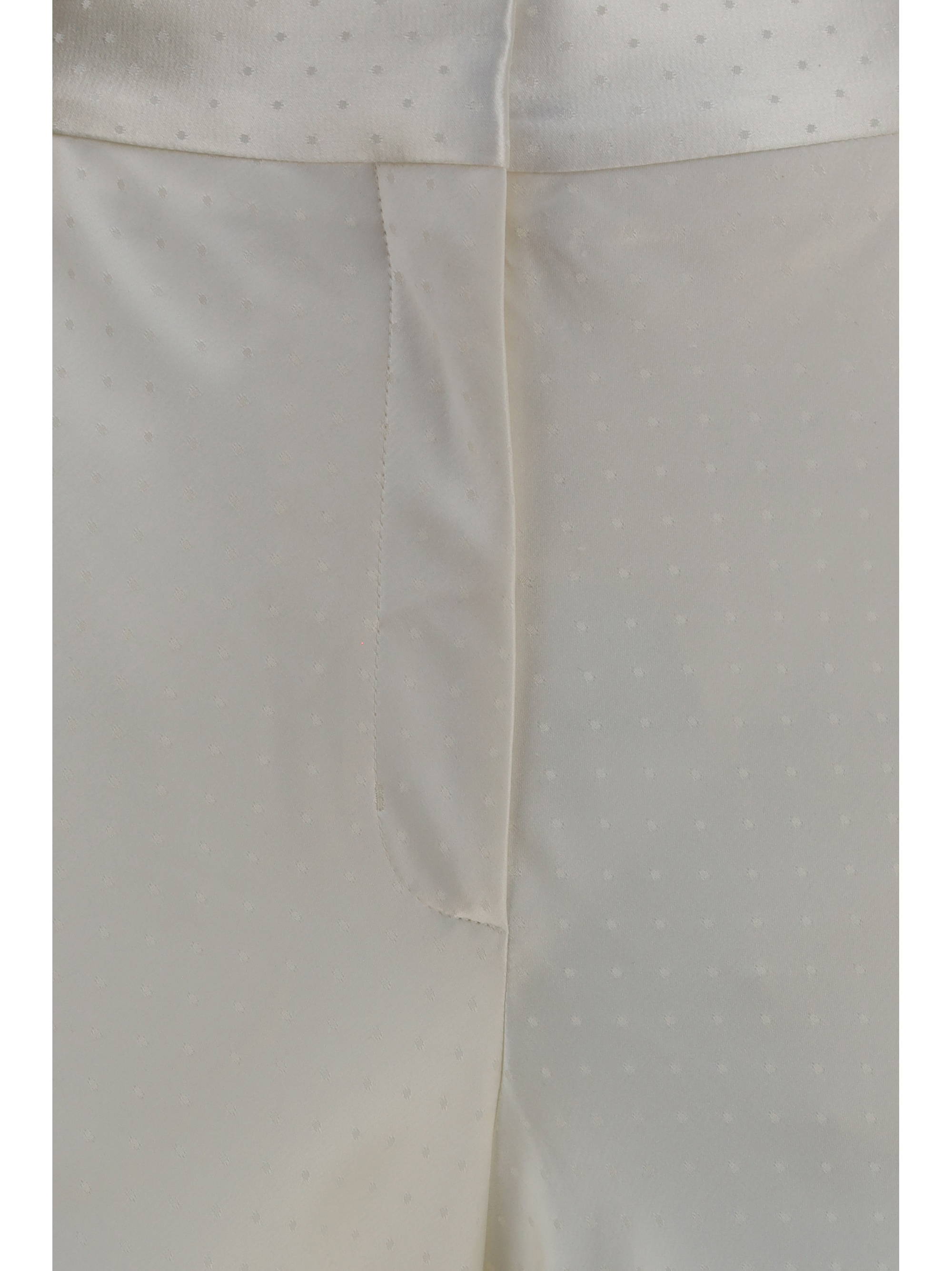 Bias-cut polka-dot Pants