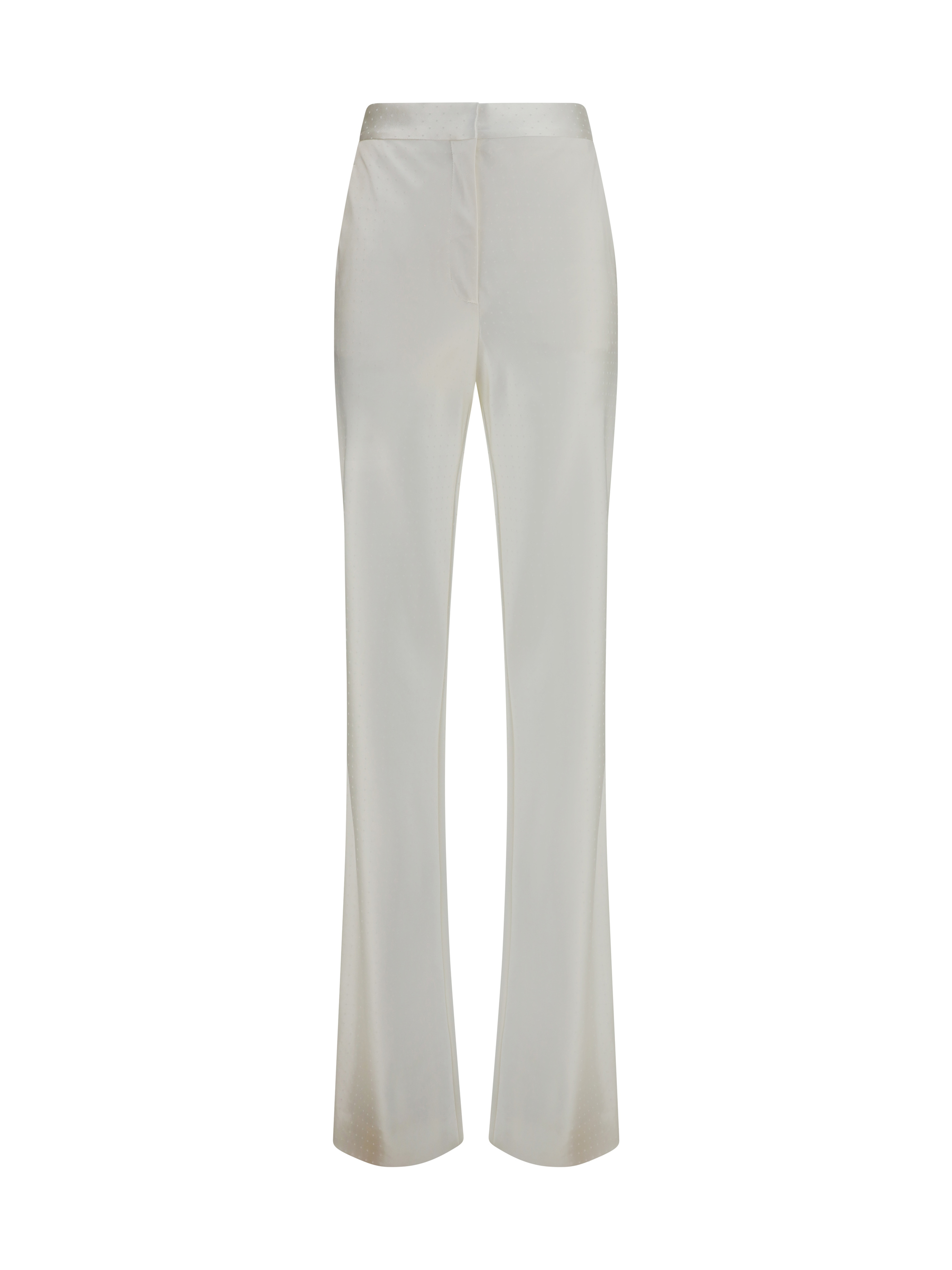 Bias-cut polka-dot Pants