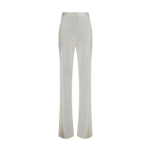 Bias-cut polka-dot Pants