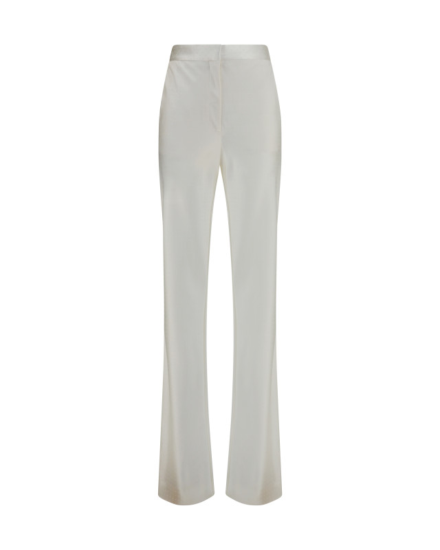 Bias-cut polka-dot Pants