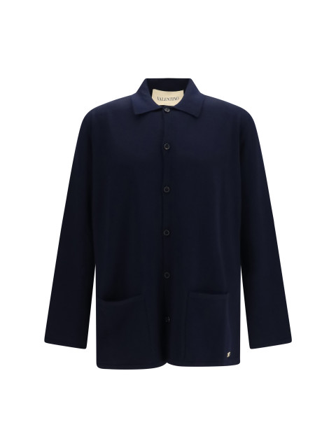 Wool Cardigan with VLogo