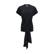 Draped-waist jersey T-shirt