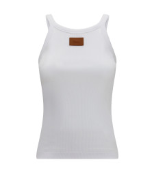 Ribbed cotton tank Top