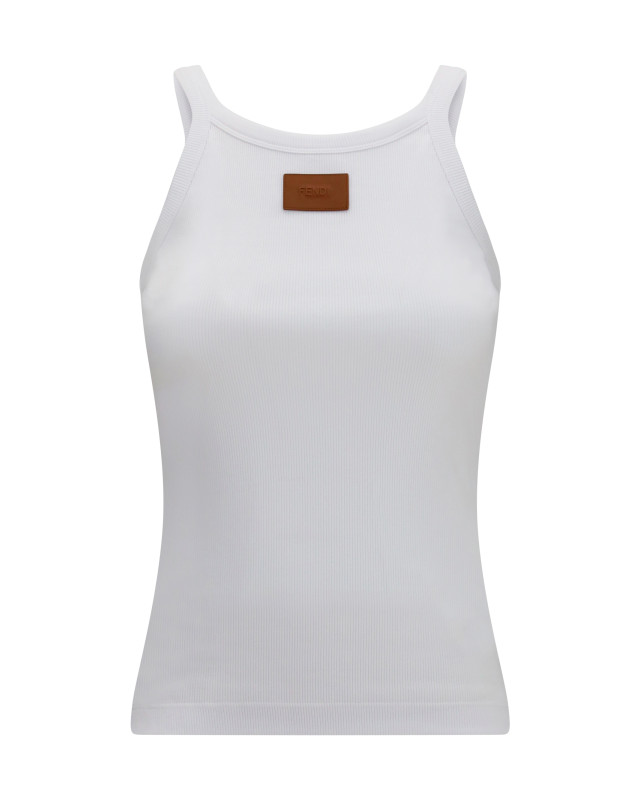 Ribbed cotton tank Top