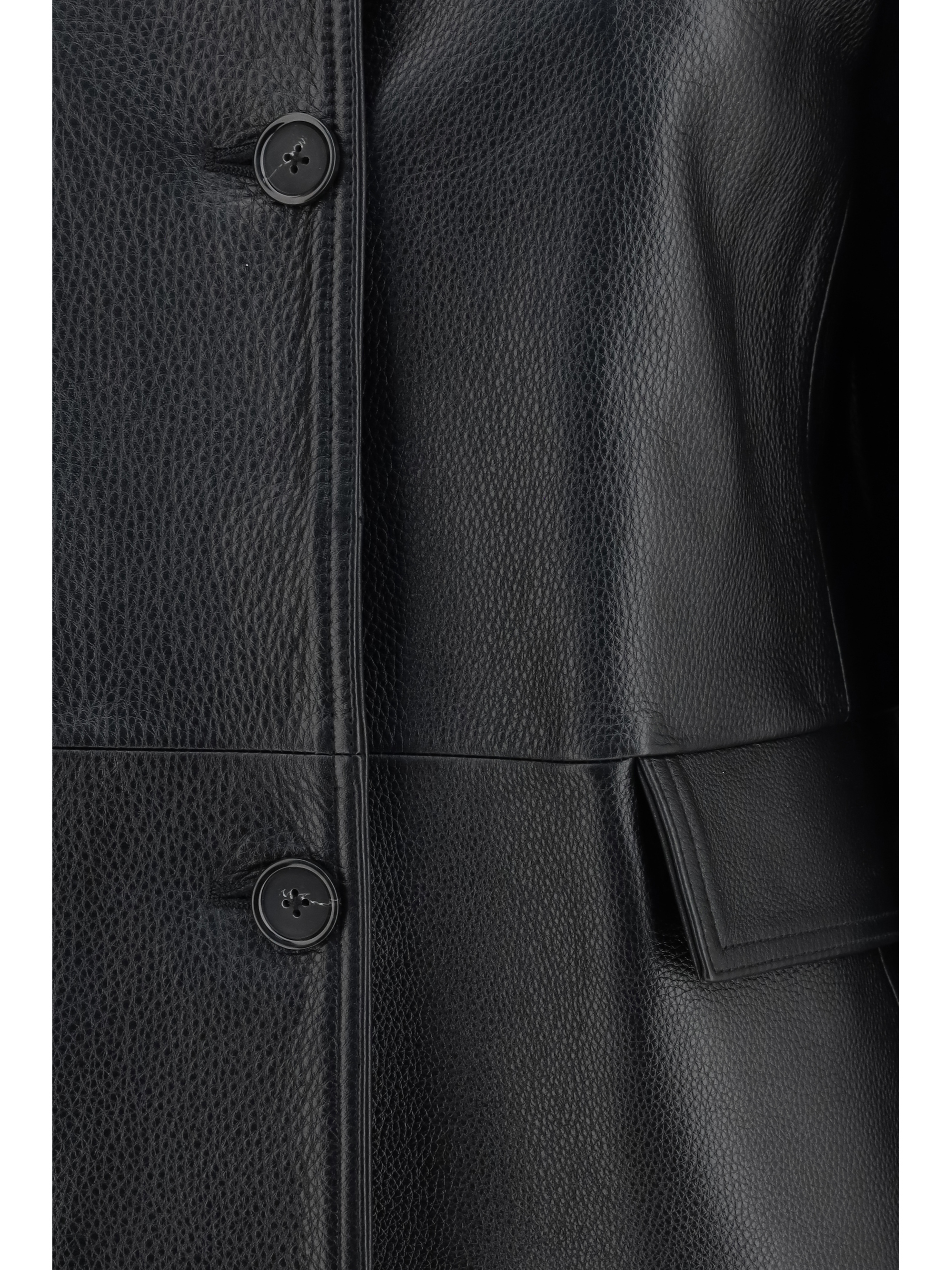 Grained leather Jacket