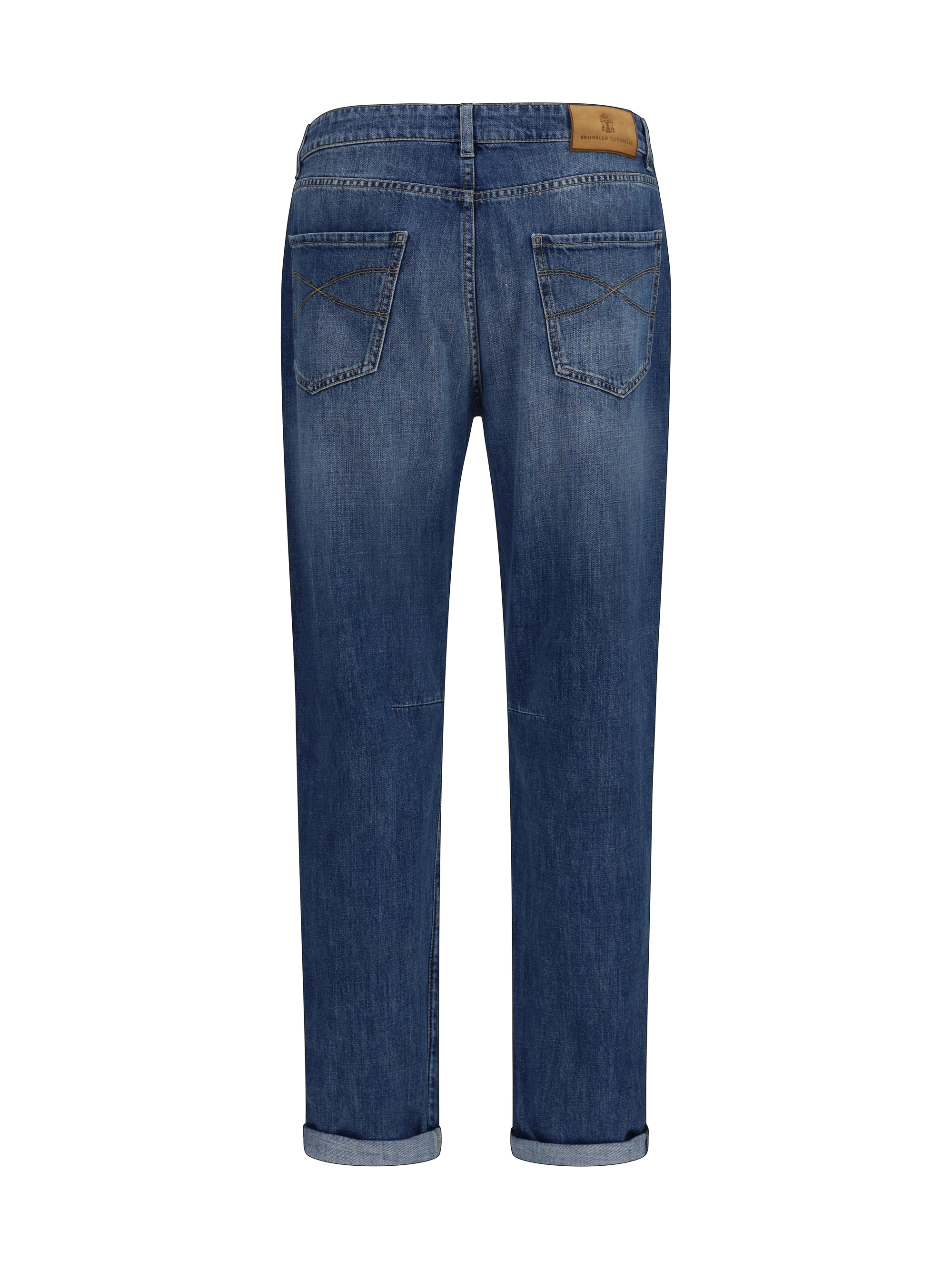 Straight five-pocket Jeans in cotton