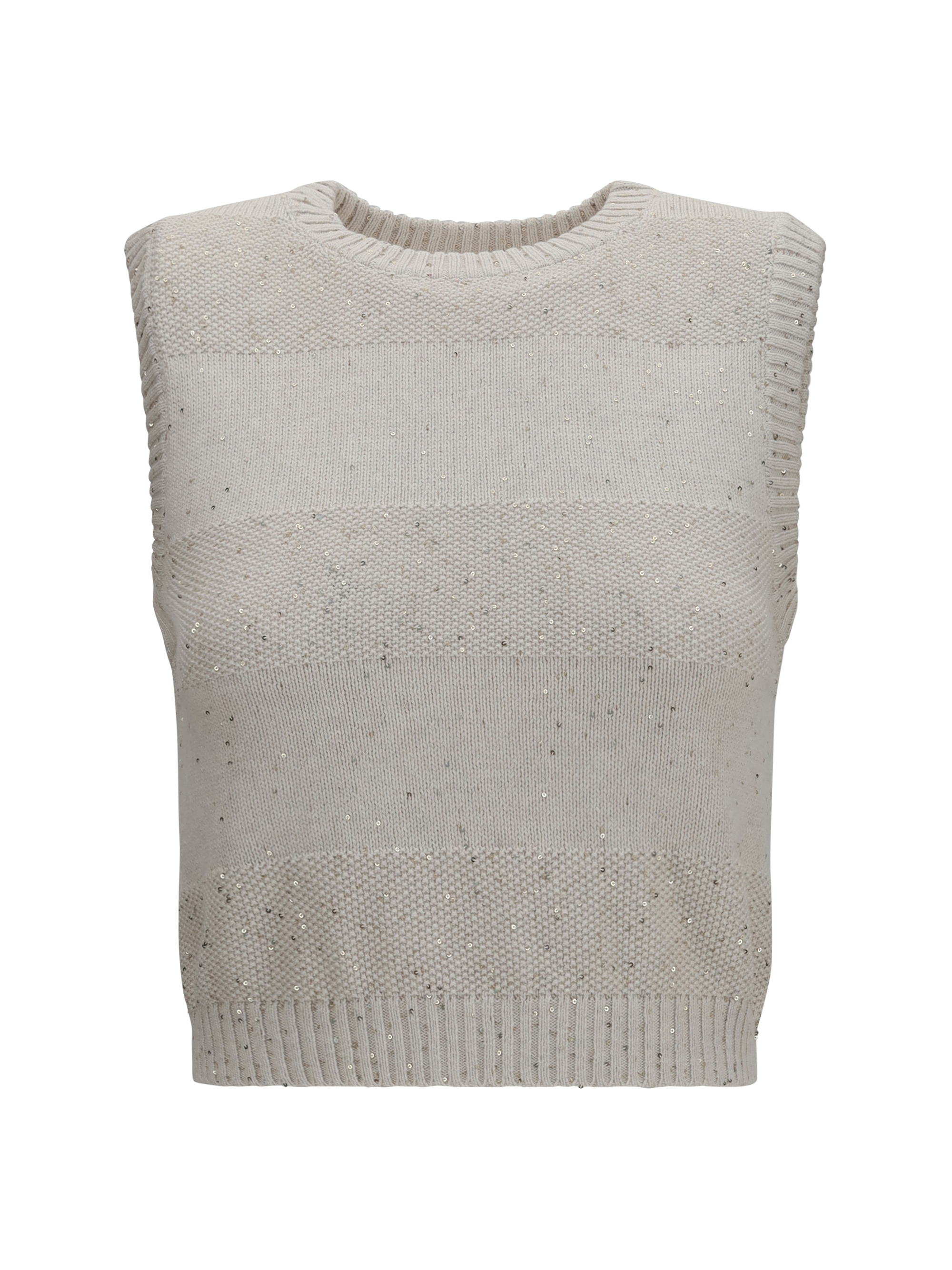 Knit and sequin Vest