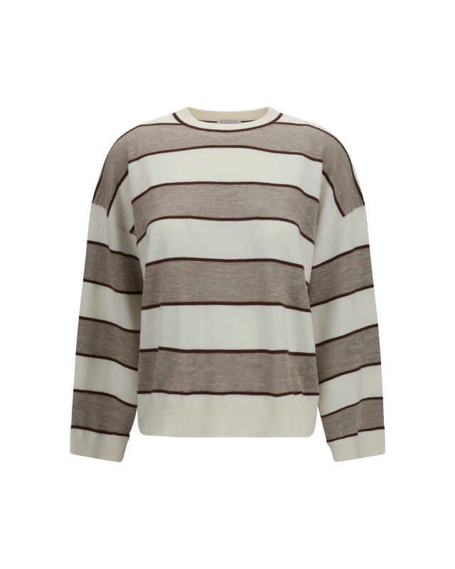 Striped long-sleeve Sweater