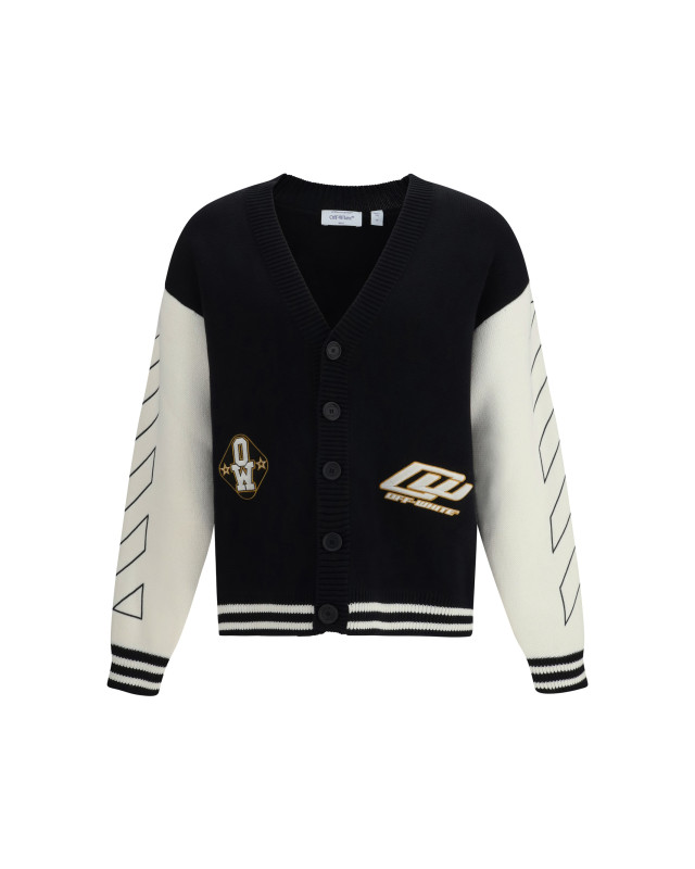 Star Logo Diagonal Varsity Cardigan