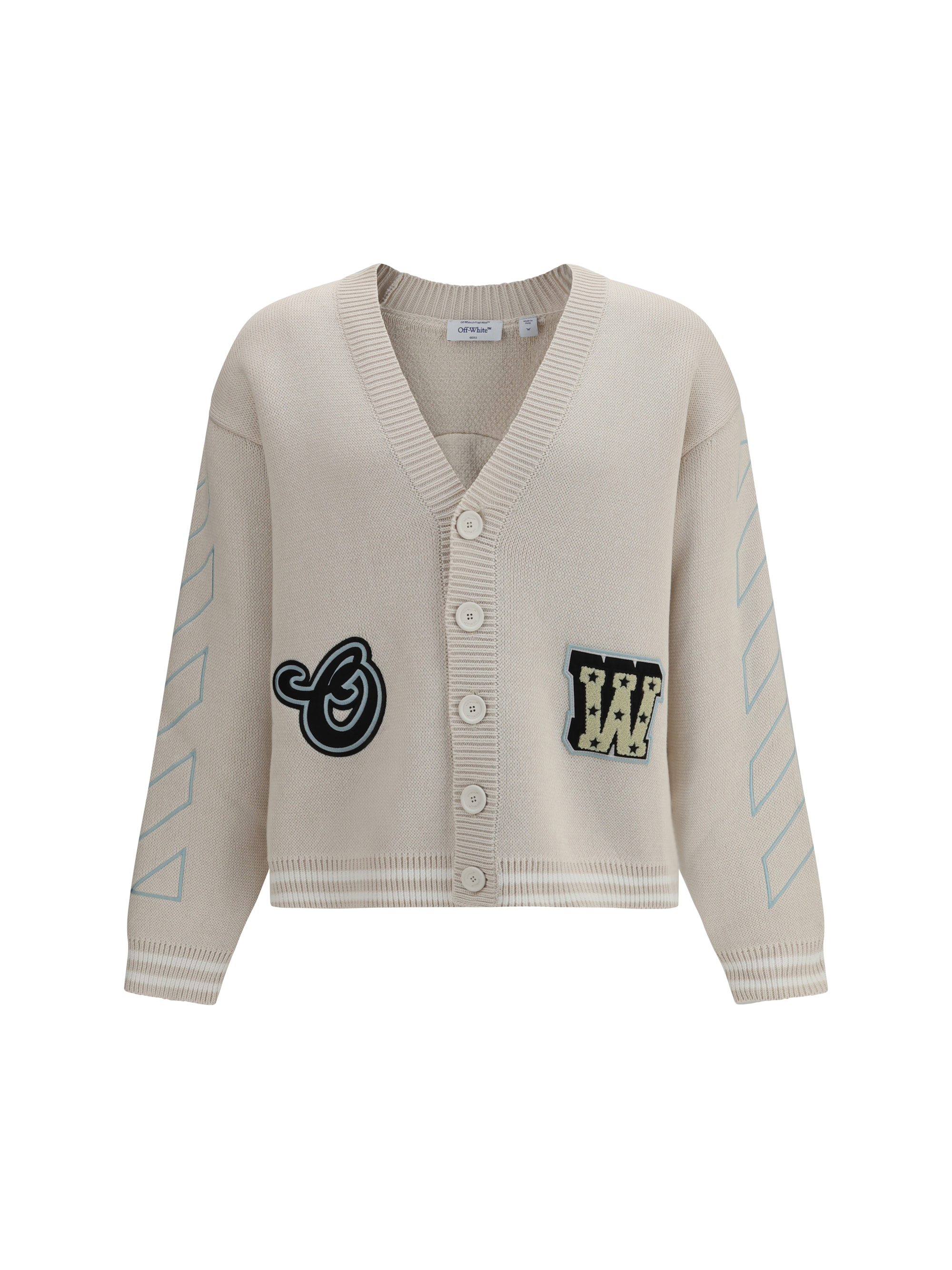 Star Logo Diagonal Varsity Cardigan