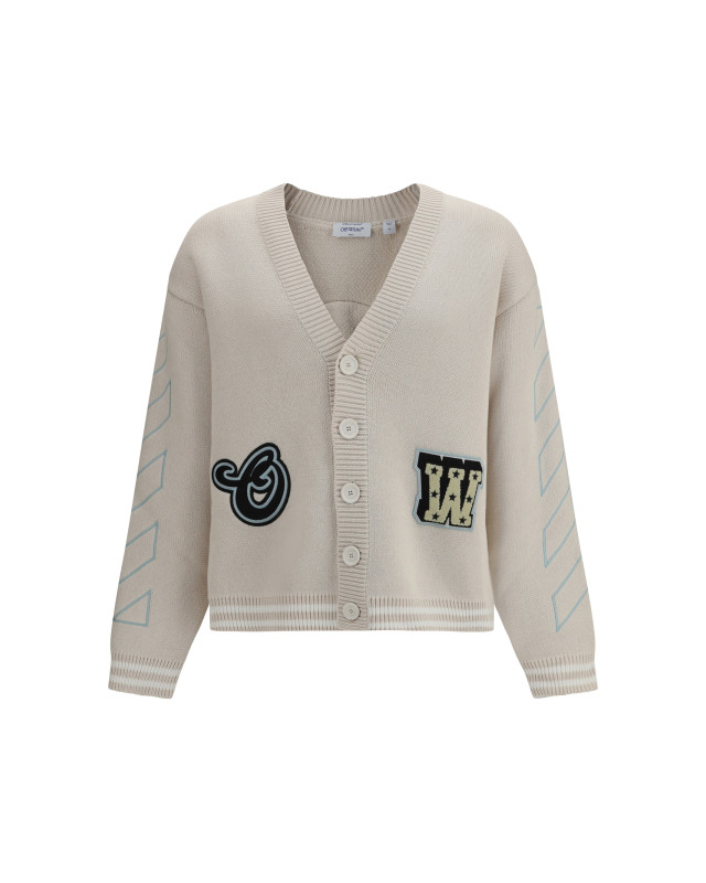 Star Logo Diagonal Varsity Cardigan