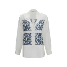 Printed silk twill Shirt
