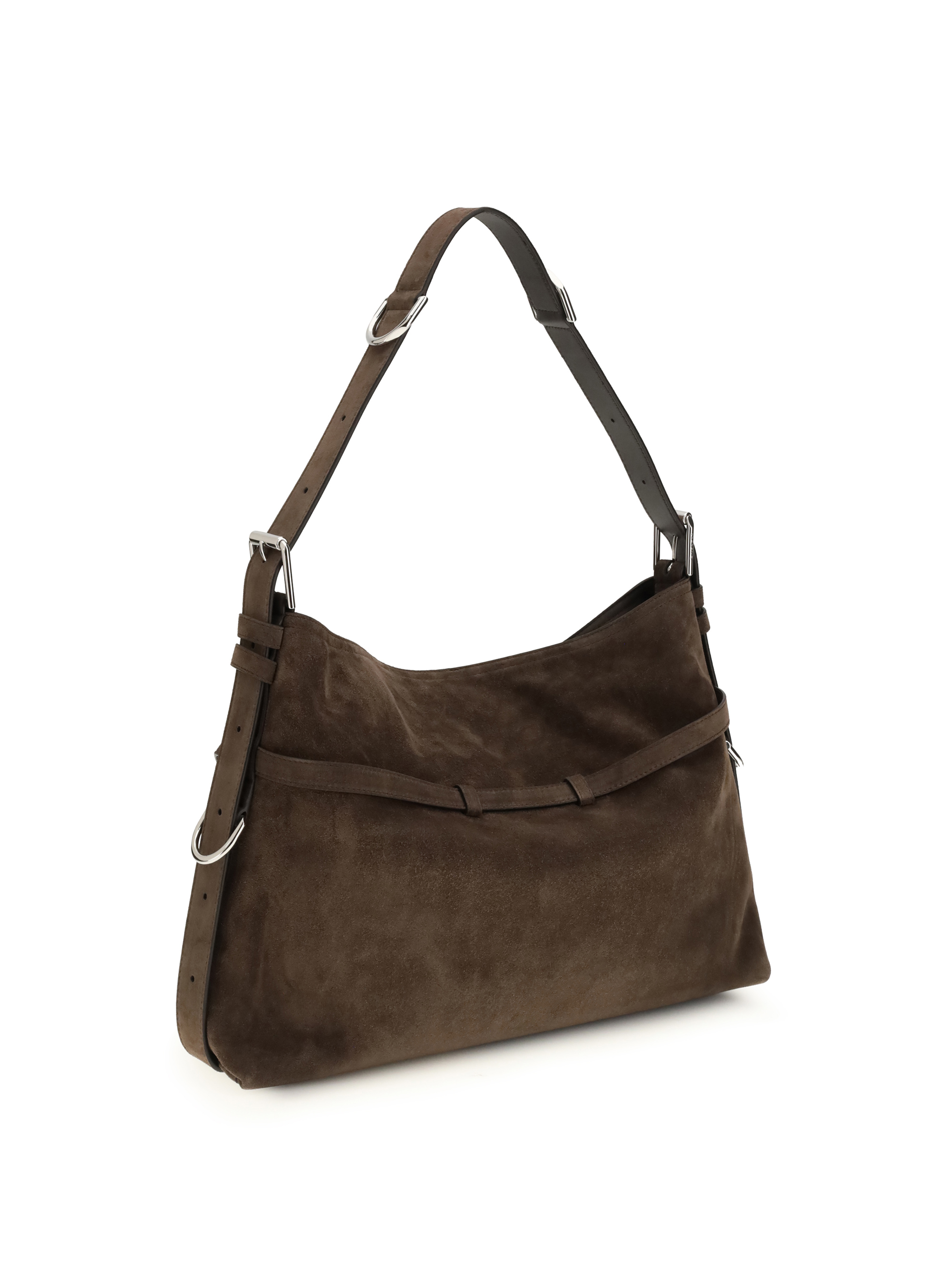 Medium Voyou Shoulder Bag in glossy leather