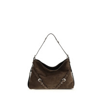 Medium Voyou Shoulder Bag in glossy leather