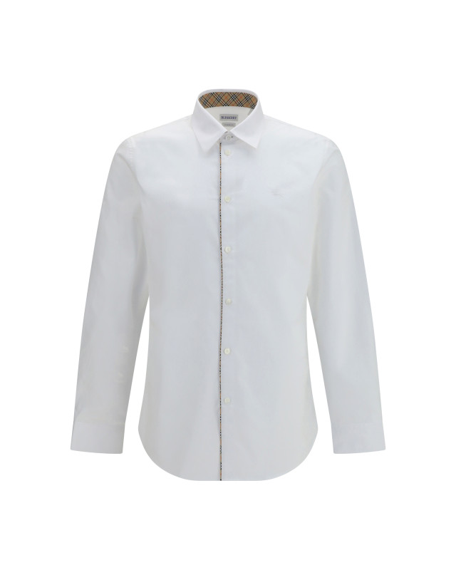 Cotton Shirt with Check trims