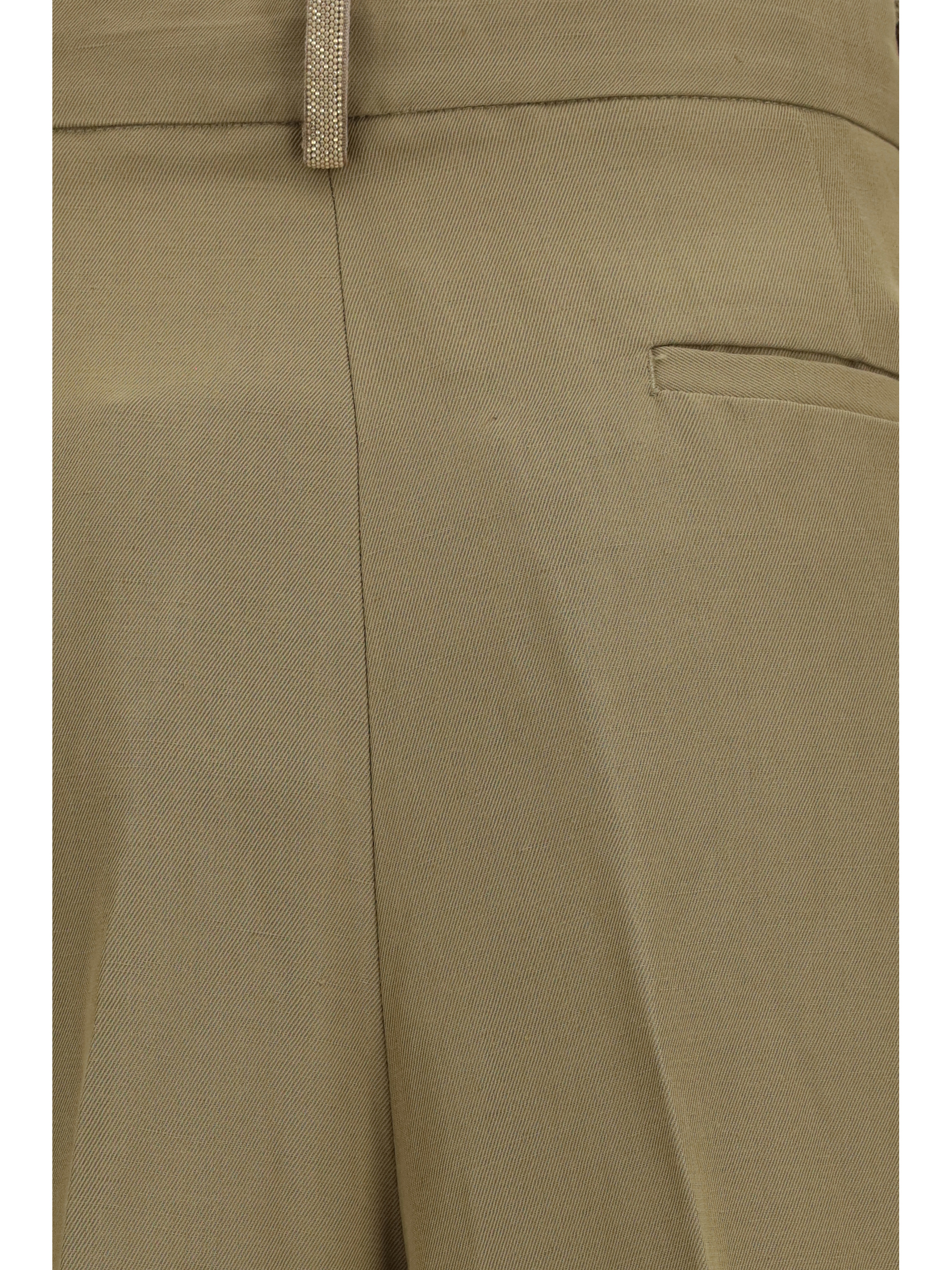 Pleated Pants