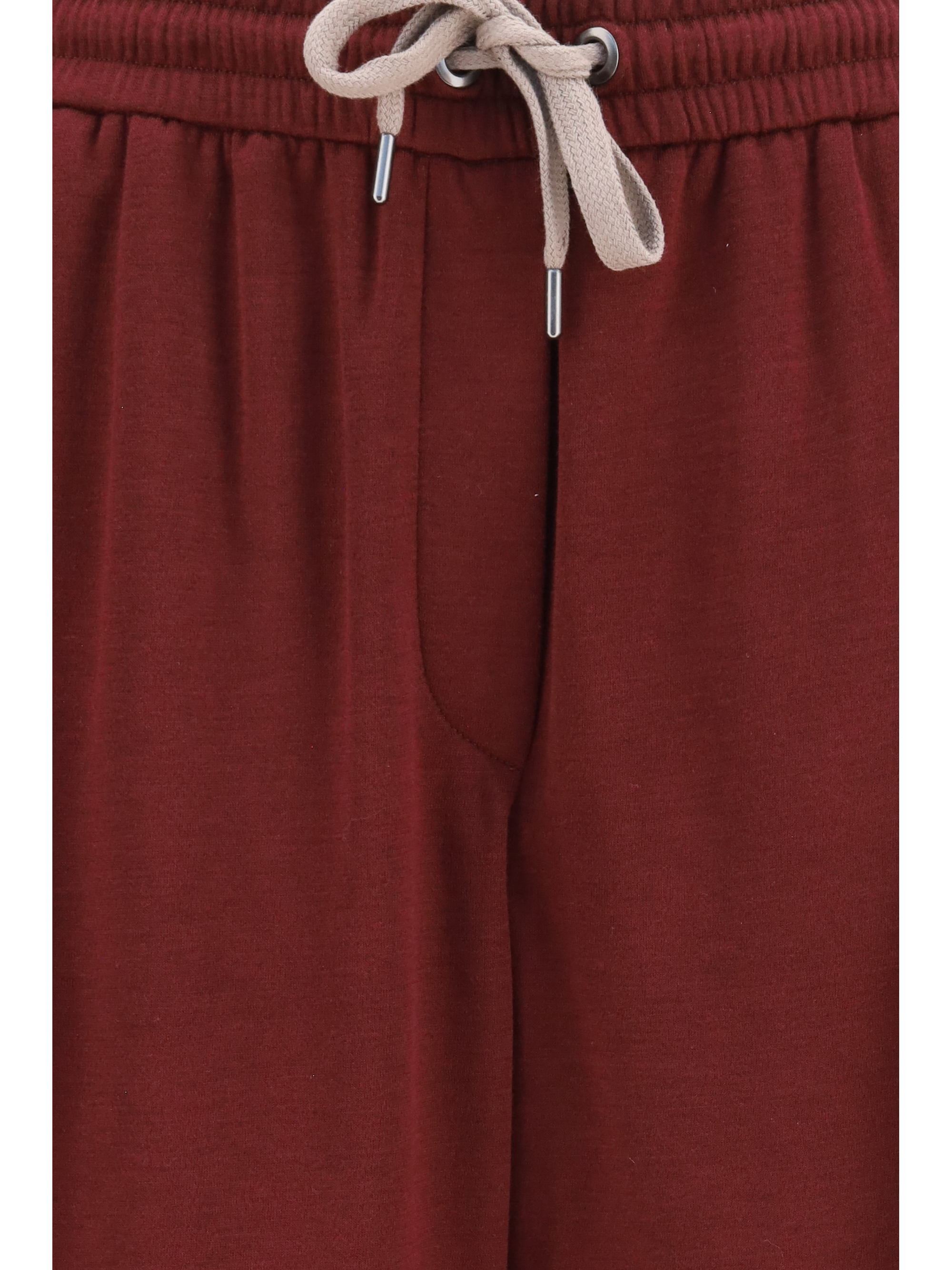 Cotton and silk track Pants