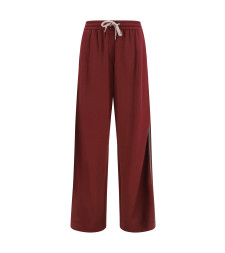 Cotton and silk track Pants