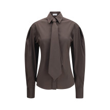 Cotton blend Shirt with tie
