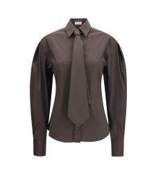 Cotton blend Shirt with tie