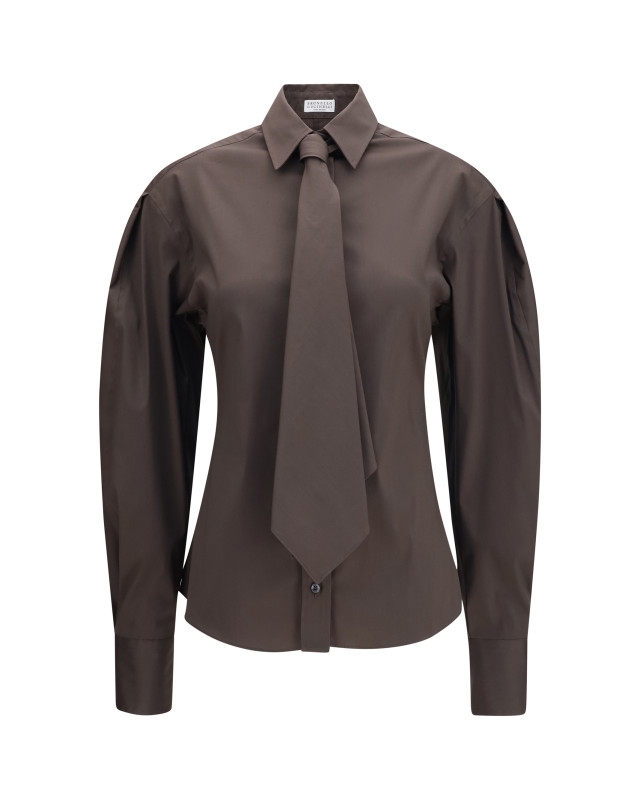 Cotton blend Shirt with tie