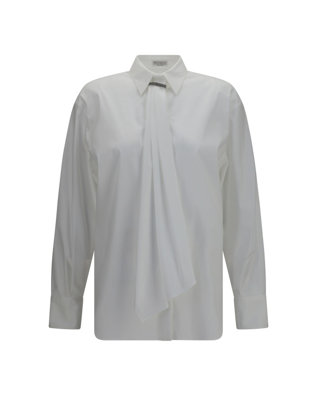 Shirt with monili embellishment