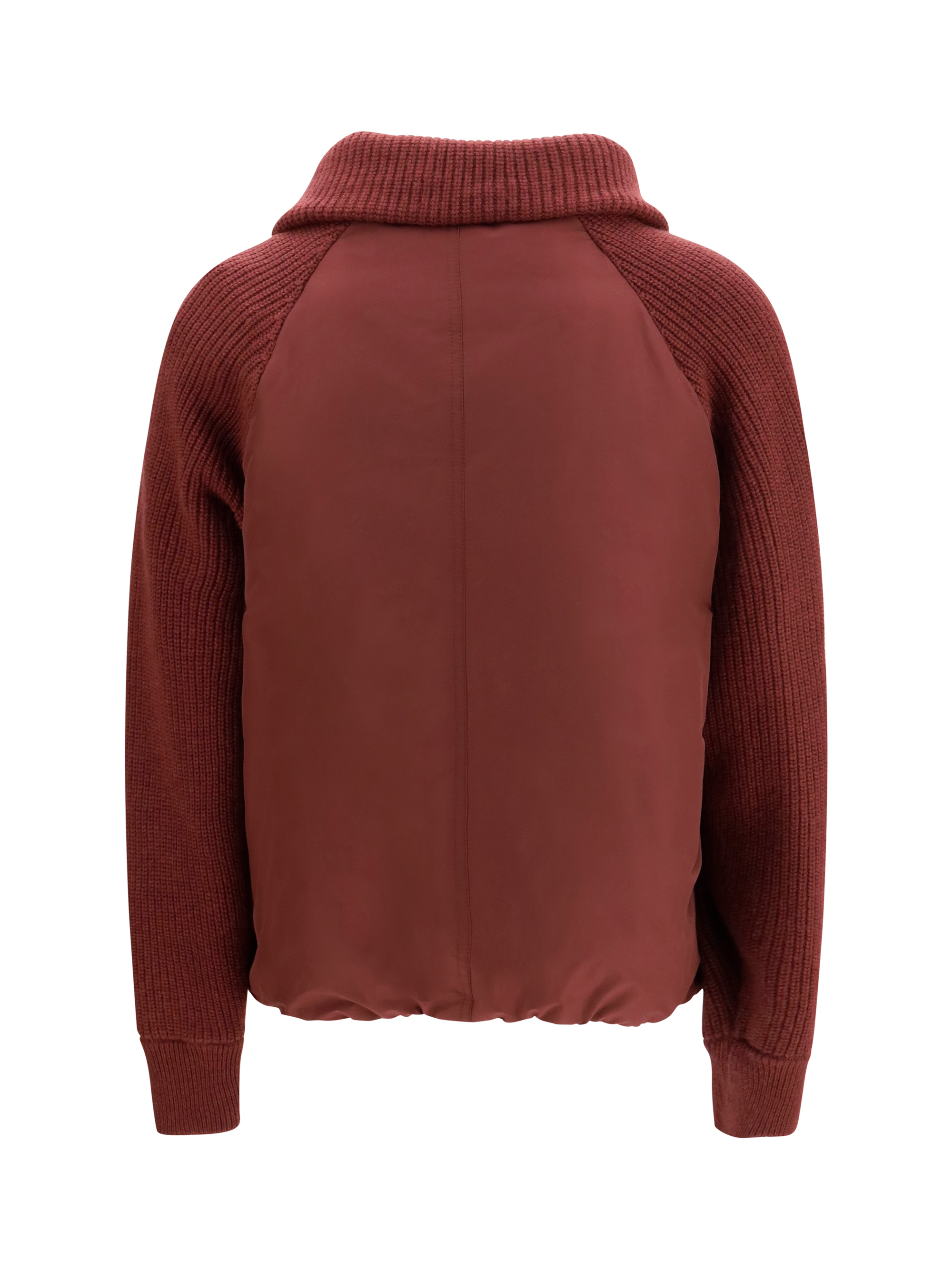 Down Jacket with wool sleeves