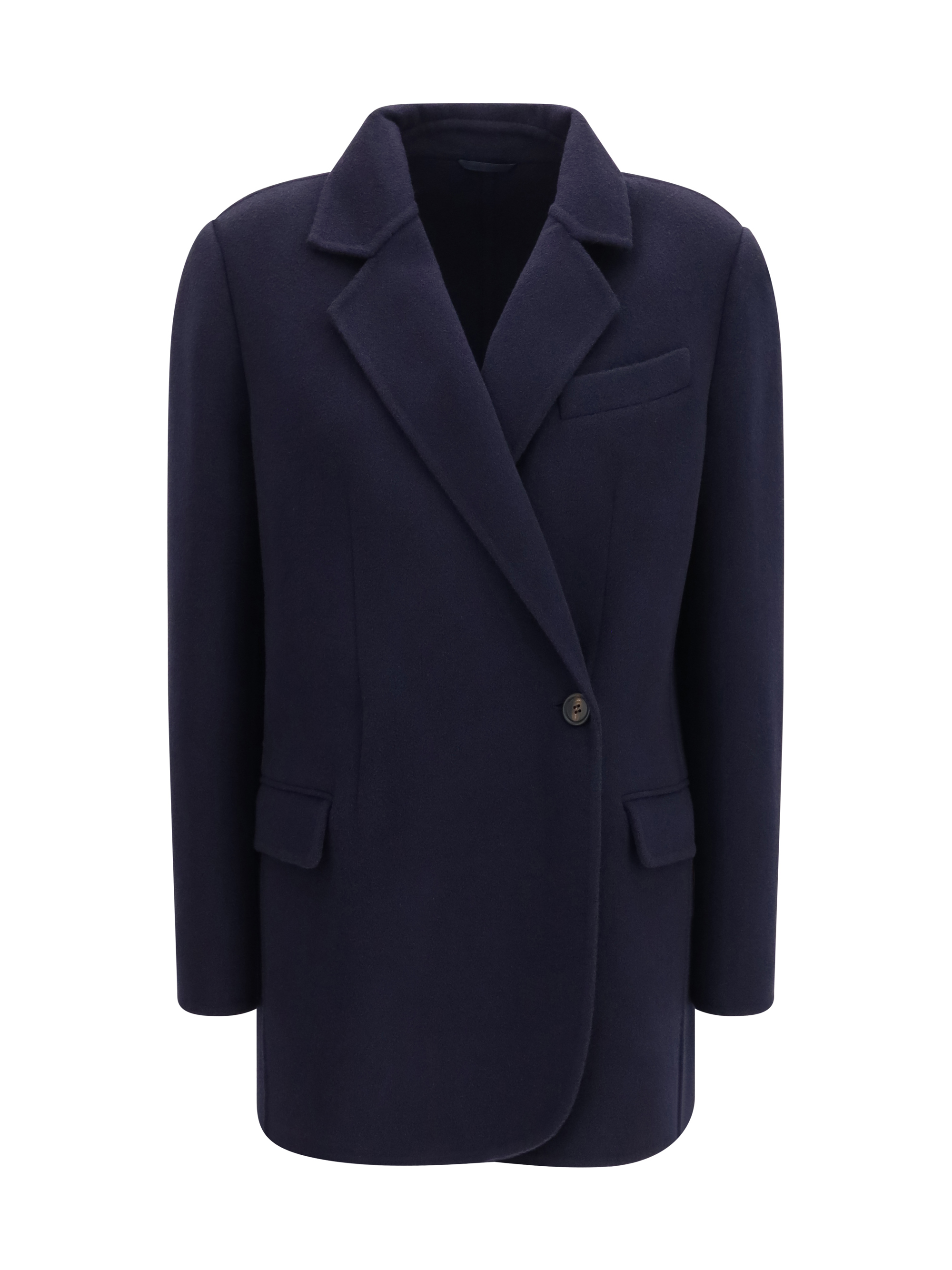 Single-breasted wool and cashmere Jacket