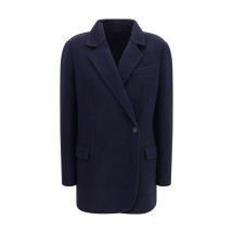 Single-breasted wool and cashmere Jacket